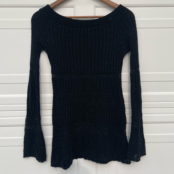 Forever 21 Black Knit Top/Sweater Size S - Picture 3 of 5